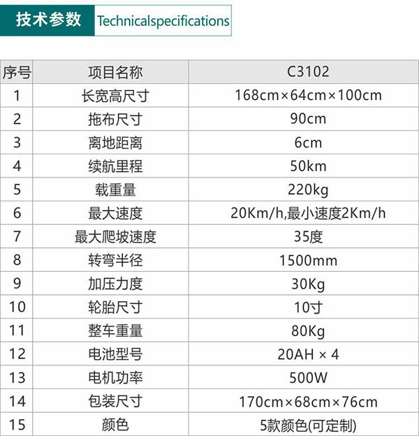 电动庆阳尘推车C3102